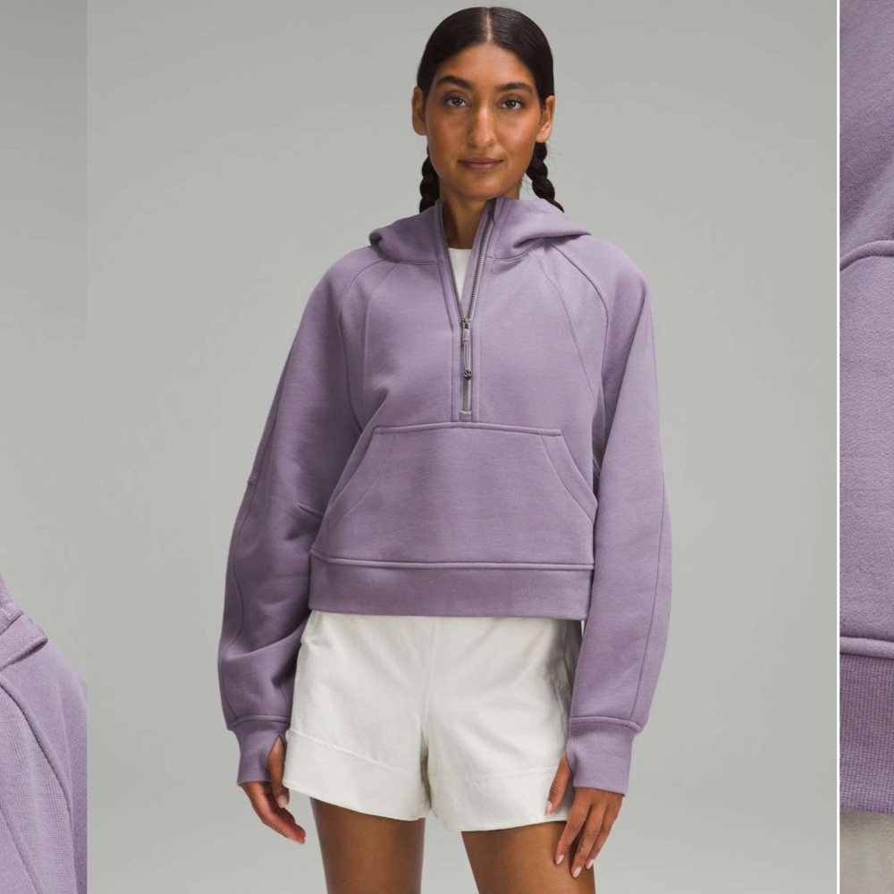 Lululemon Scuba Oversized Half-Zip Hoodie Purple Ash